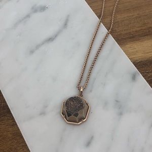 Kendra Scott Chocolate Drusy Necklace